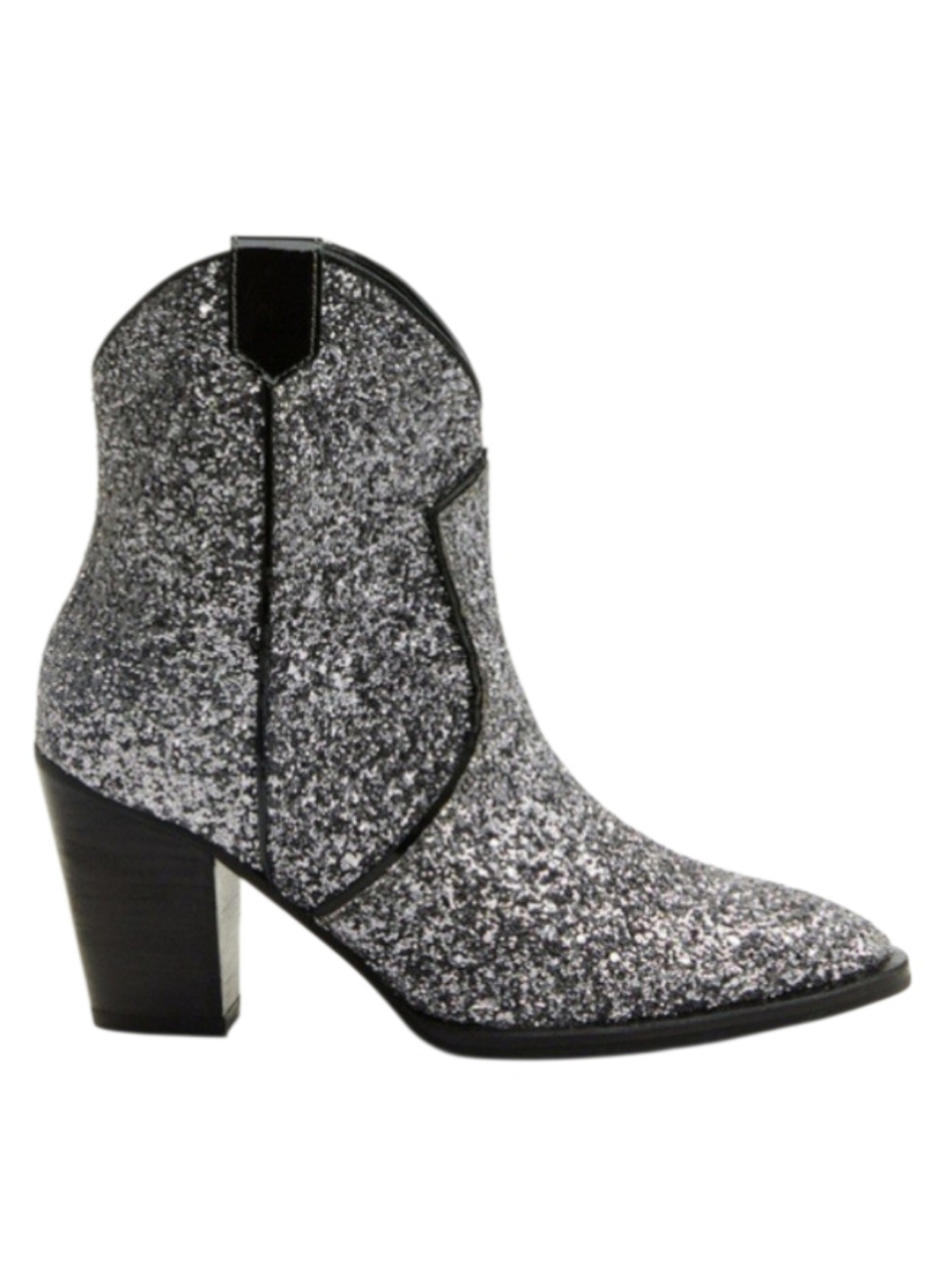Idyllwind Miranda Lambert Stop and Stare Booties Silver Glitter Size 7